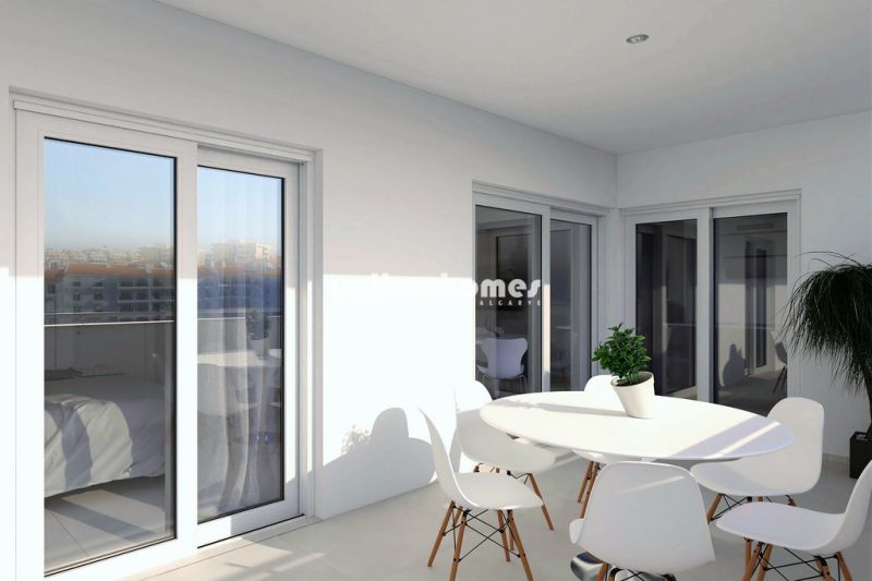 Apartamento T3 novo com grande varanda perto do centro de Lagos